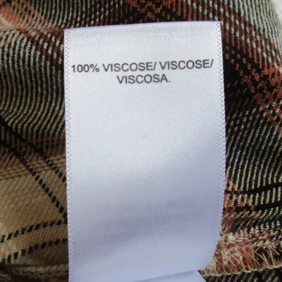 LUCKY BRAND Shirt Size Large Plaid Button Down - Picture 8 of 9